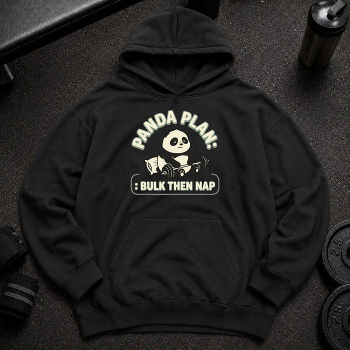 Panda Plan: Bulk Then Nap Oversized Hoodie