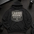 Cardio Avoidance Specialist Oversized Hoodie funny gym hoodie for lifters avoiding cardio