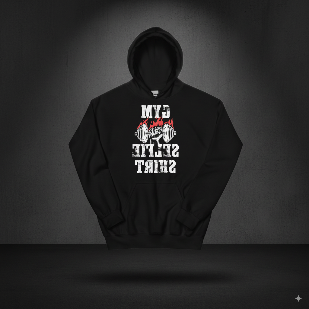 GYM SELFIE HOODIE — Unisex Heavyweight Hoodie