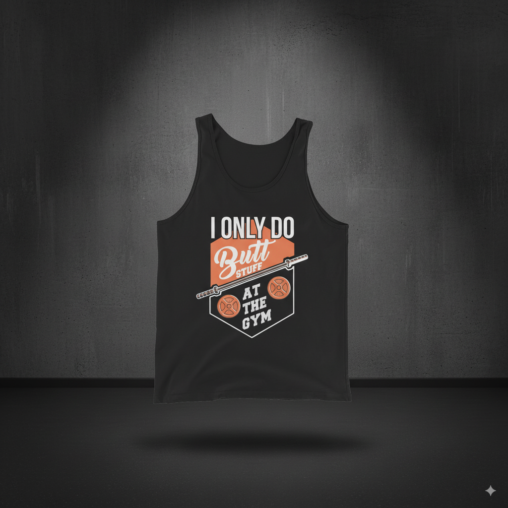 BUTT STUFF SINGLET – Funny Gym Training Tank