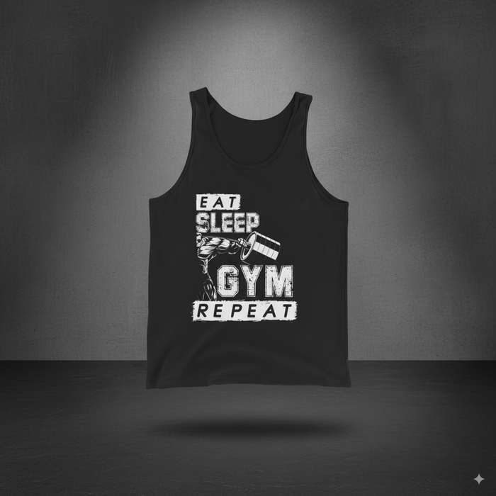Eat Sleep Gym Repeat Singlet