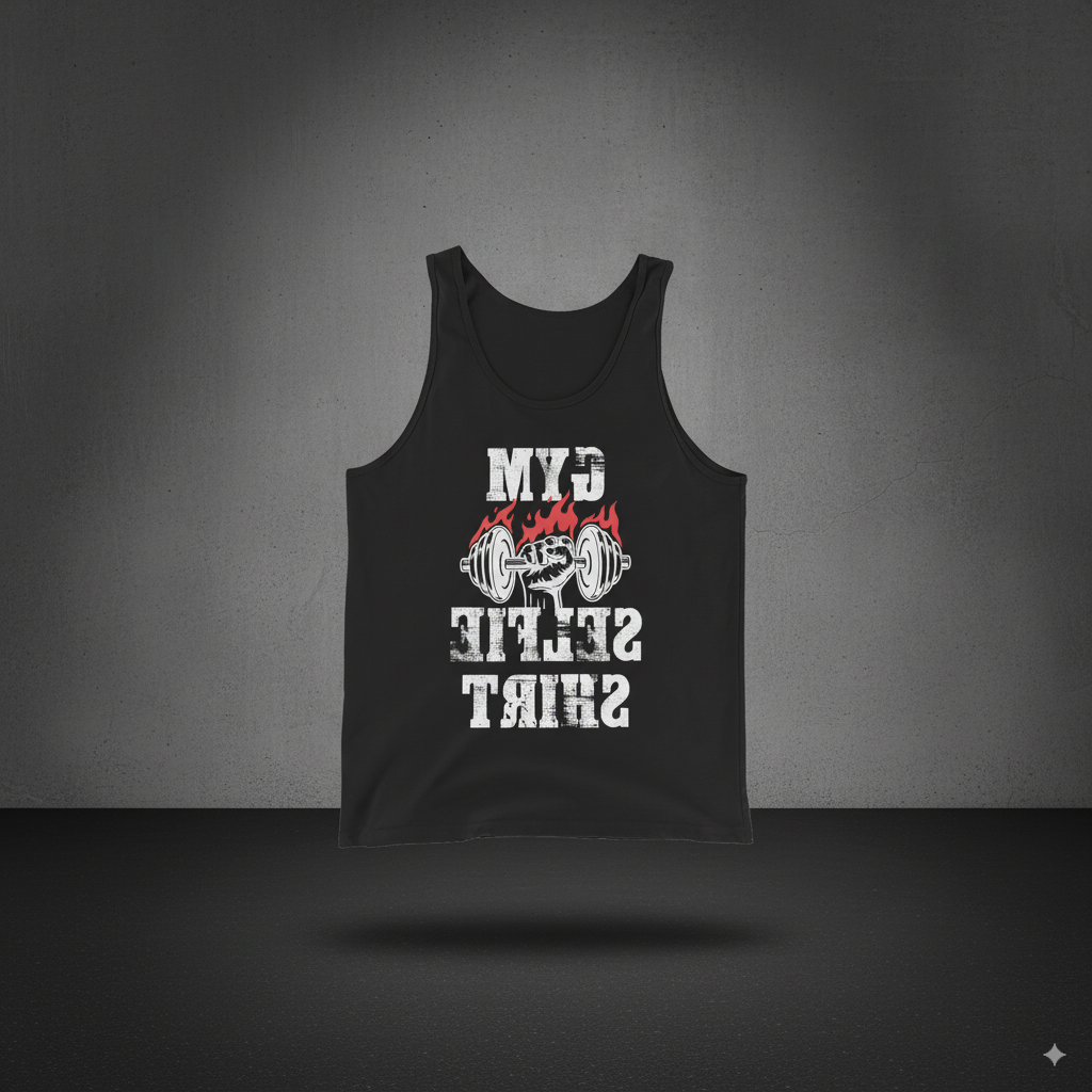 GYM SELFIE SINGLET — Men’s/Unisex Gym Tank