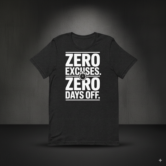 Men's No Excuses No Days Off T-Shirt