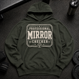 Professional Mirror Checker Oversized Hoodie funny gym hoodie for lifters