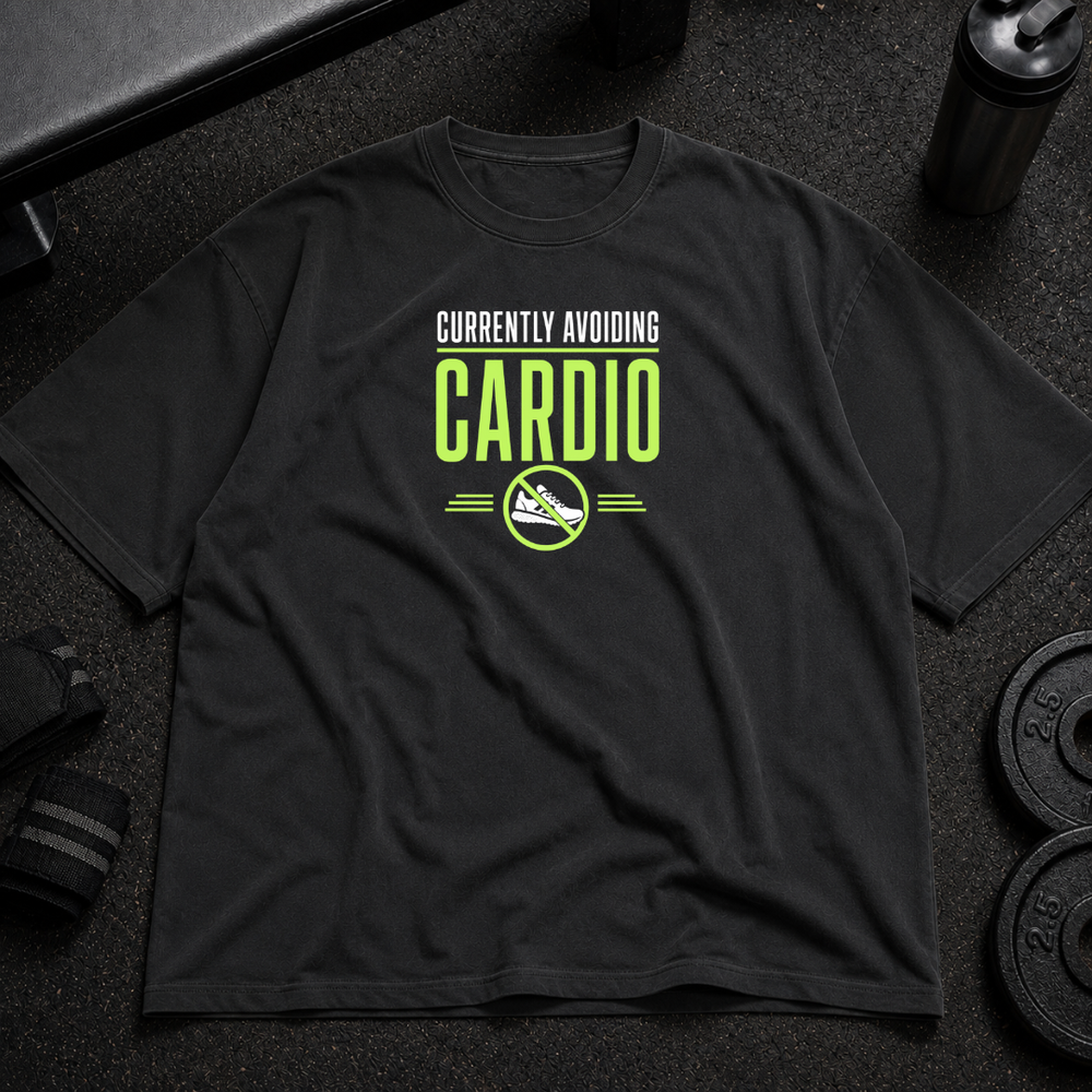 Cardio avoider funny gym apparel from I Gym Daily