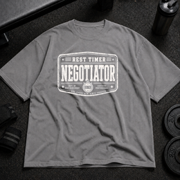 Rest Time Negotiator Pump Cover funny oversized gym shirt