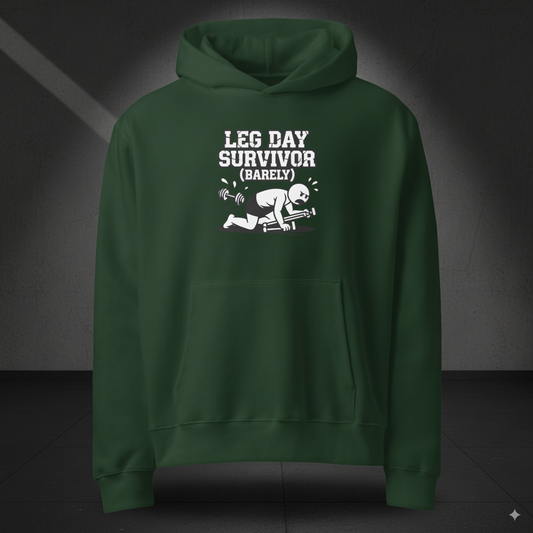 Leg Day Survivor Oversized Hoodie