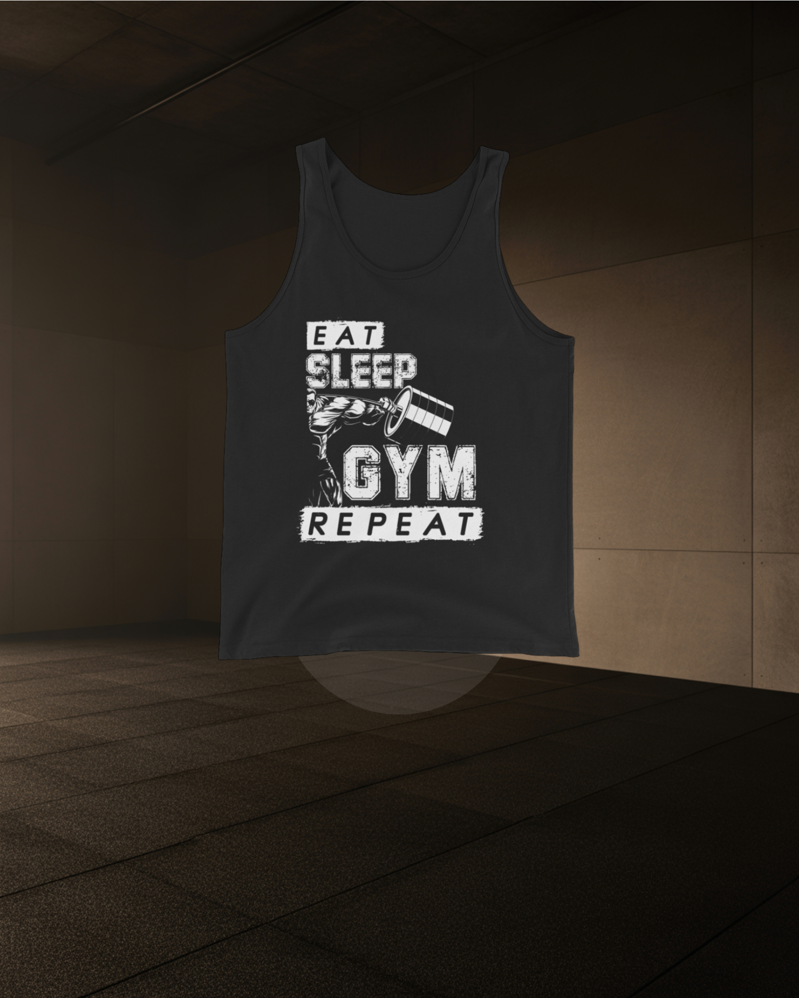 EAT SLEEP GYM REPEAT SINGLET – Men’s/Unisex Athletic Gym