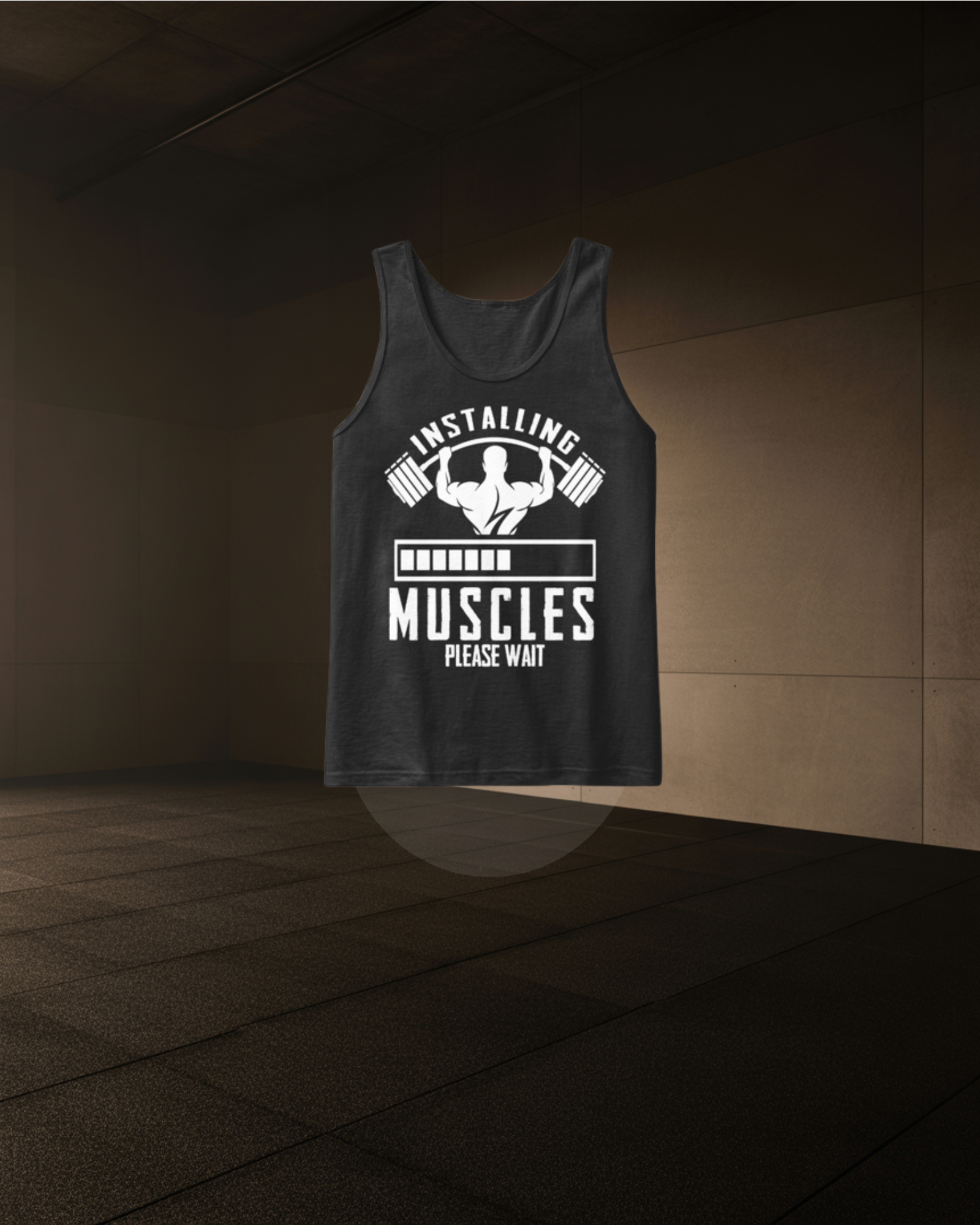 INSTALLING MUSCLES SINGLET – Men’s Athletic Gym Tank