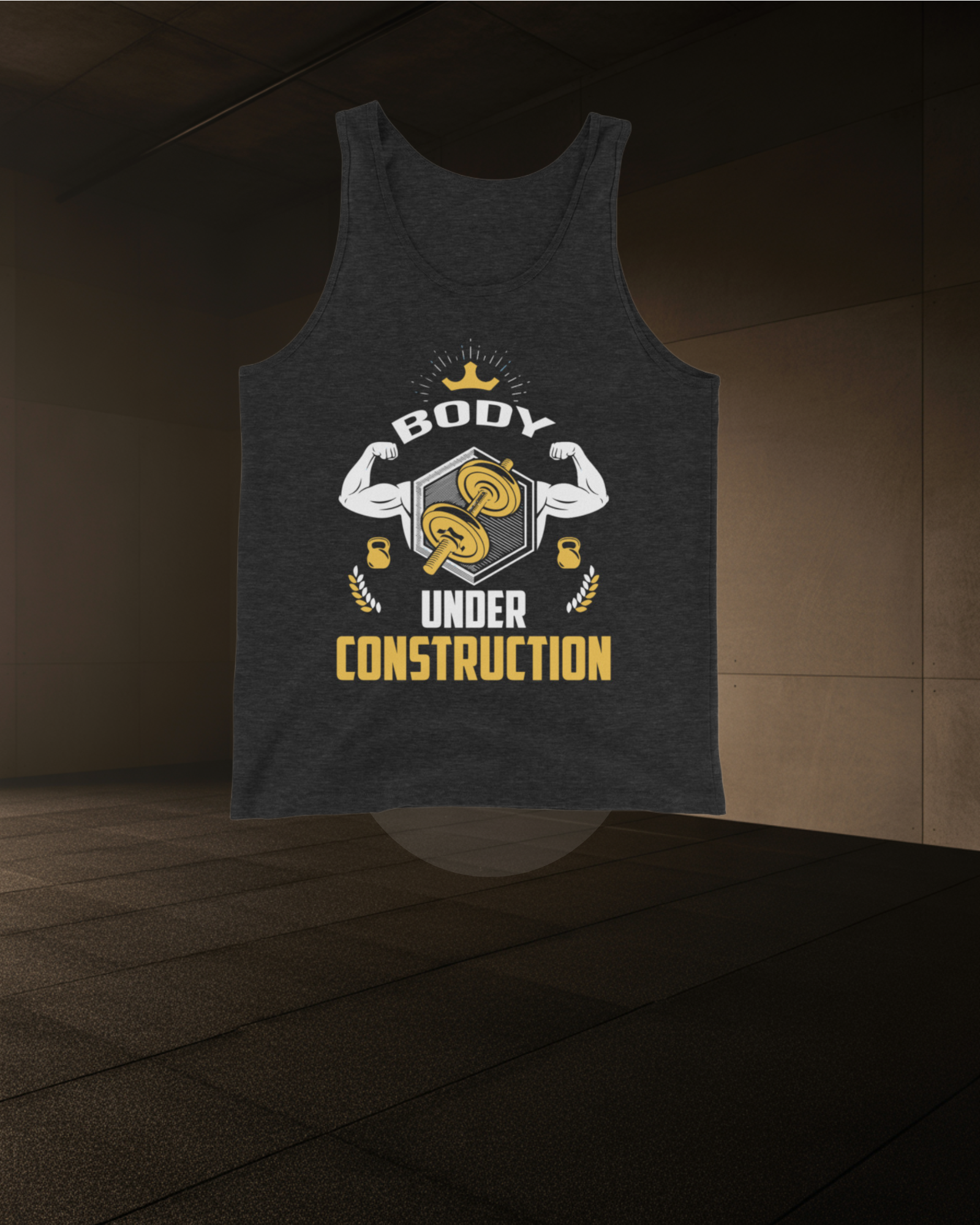 BODY UNDER CONSTRUCTION SINGLET – Men’s Gym Training Tank