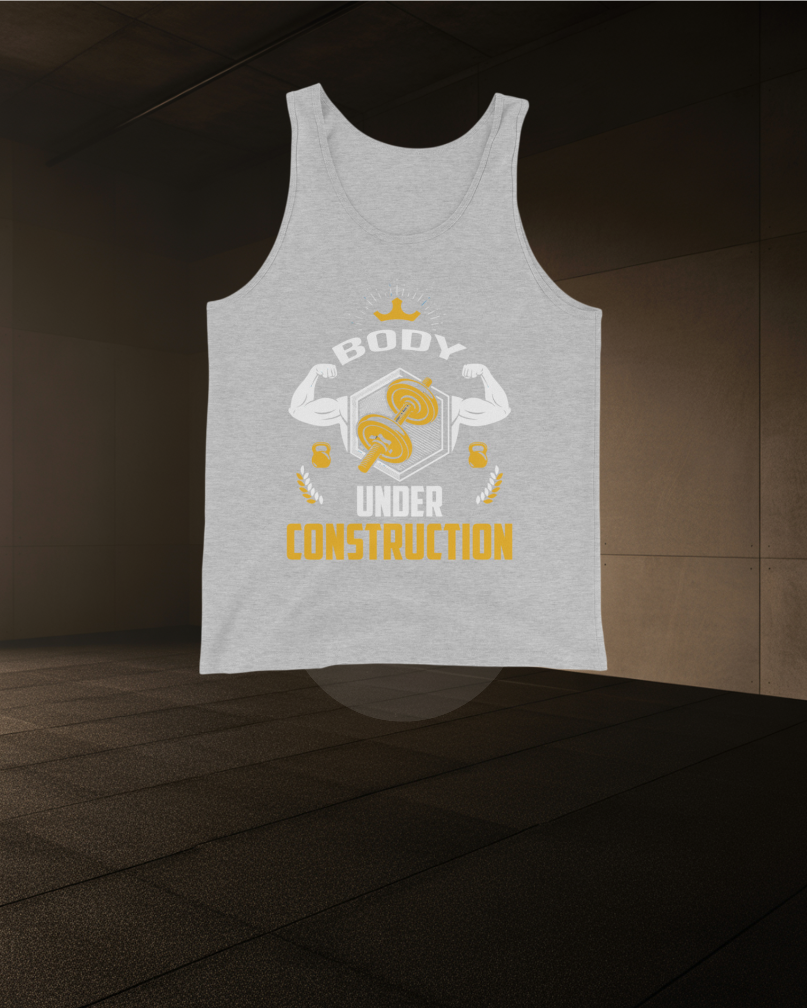 BODY UNDER CONSTRUCTION SINGLET – Men’s Gym Training Tank