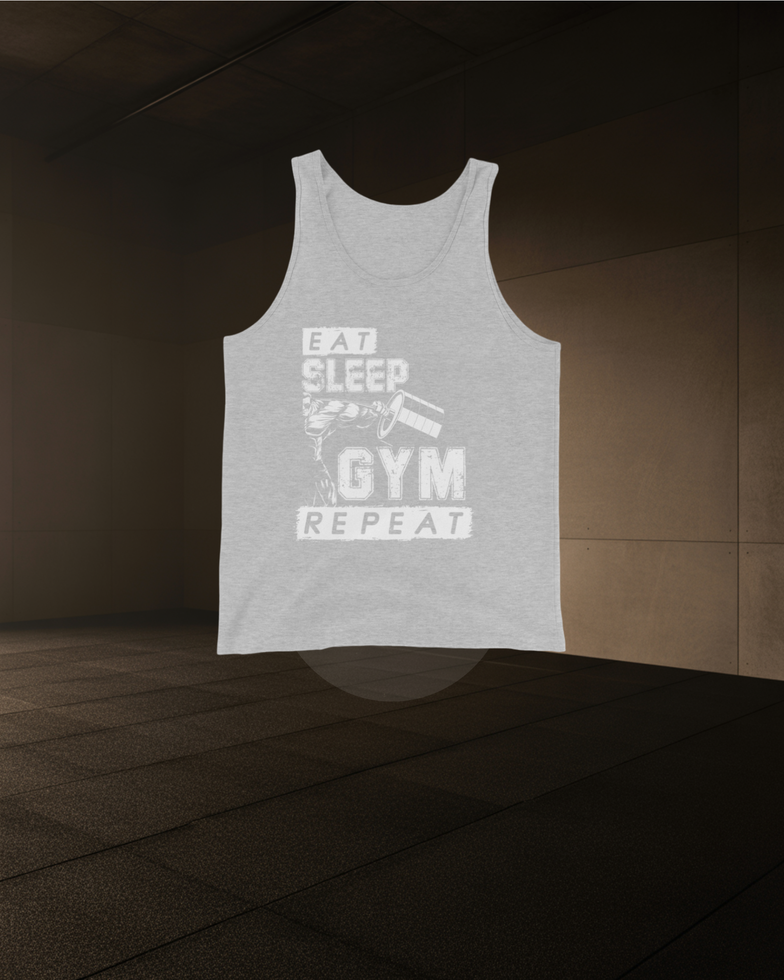 EAT SLEEP GYM REPEAT SINGLET – Men’s/Unisex Athletic Gym