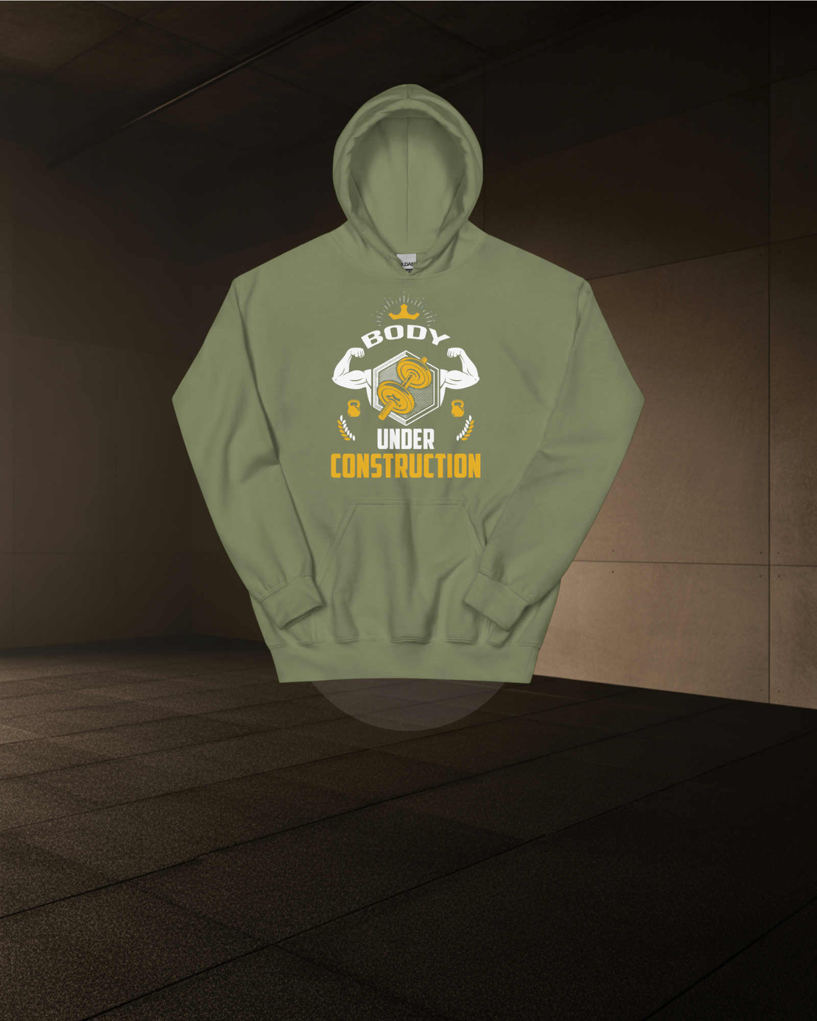 BODY UNDER CONSTRUCTION HOODIE – Heavyweight Gym Hoodie