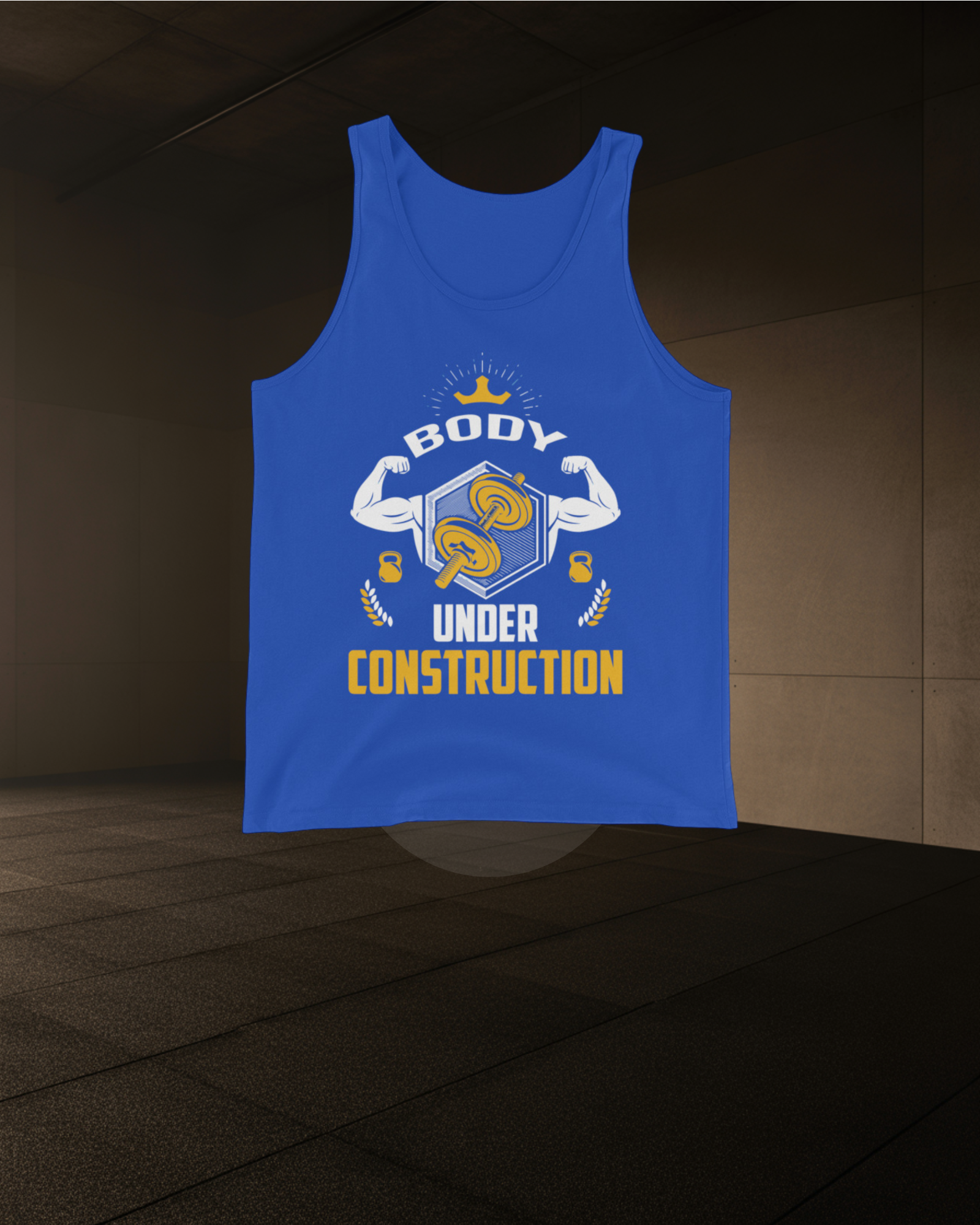 BODY UNDER CONSTRUCTION SINGLET – Men’s Gym Training Tank