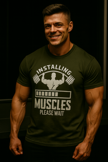 Installing Muscles t-shirt