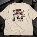 Formerly Human Now Gym Rat Tee funny oversized gym shirt with evolution design