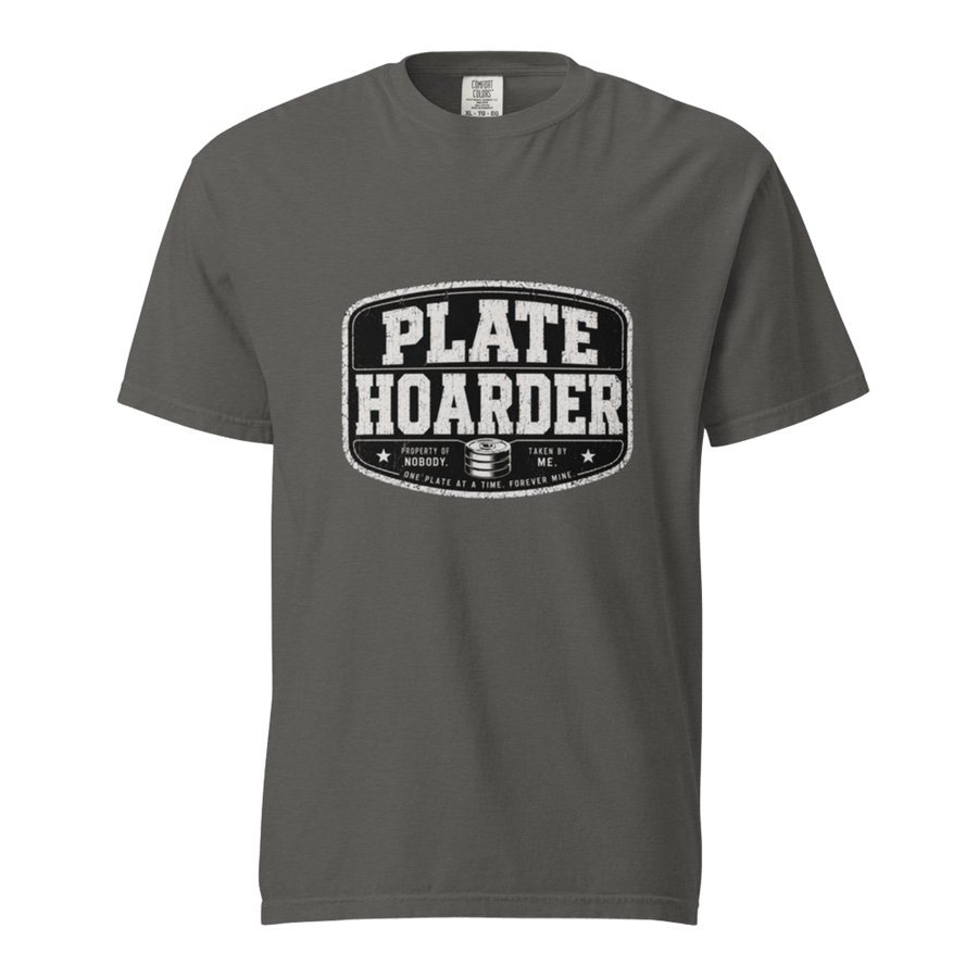 Plat Hoarder pump cover gym tshirt in pepper— I Gym Daily