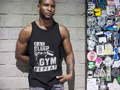 Eat Sleep Gym Repeat Singlet