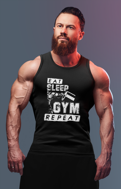 Eat Sleep Gym Repeat Singlet