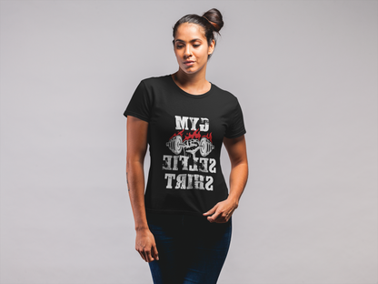 Women’s Gym Selfie heavyweight boxy tee