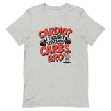 Cardio I Thought You Said Carbs alt design gym t-shirt in athletic heather — I Gym Daily