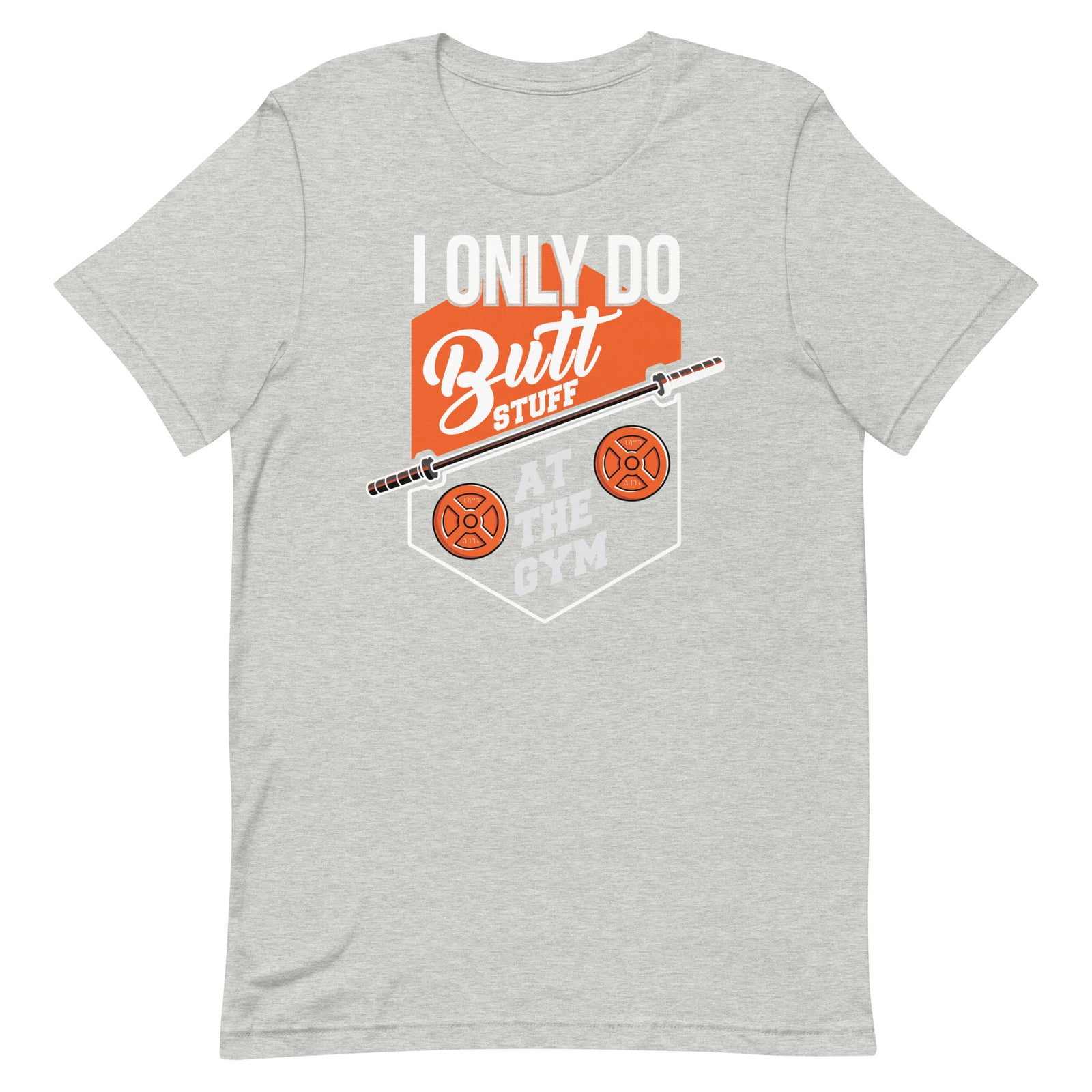 Butt Stuff leg day gym t-shirt in athletic heather — I Gym Daily