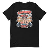 Cardio I Thought You Said Carbs funny gym t-shirt in black — I Gym Daily