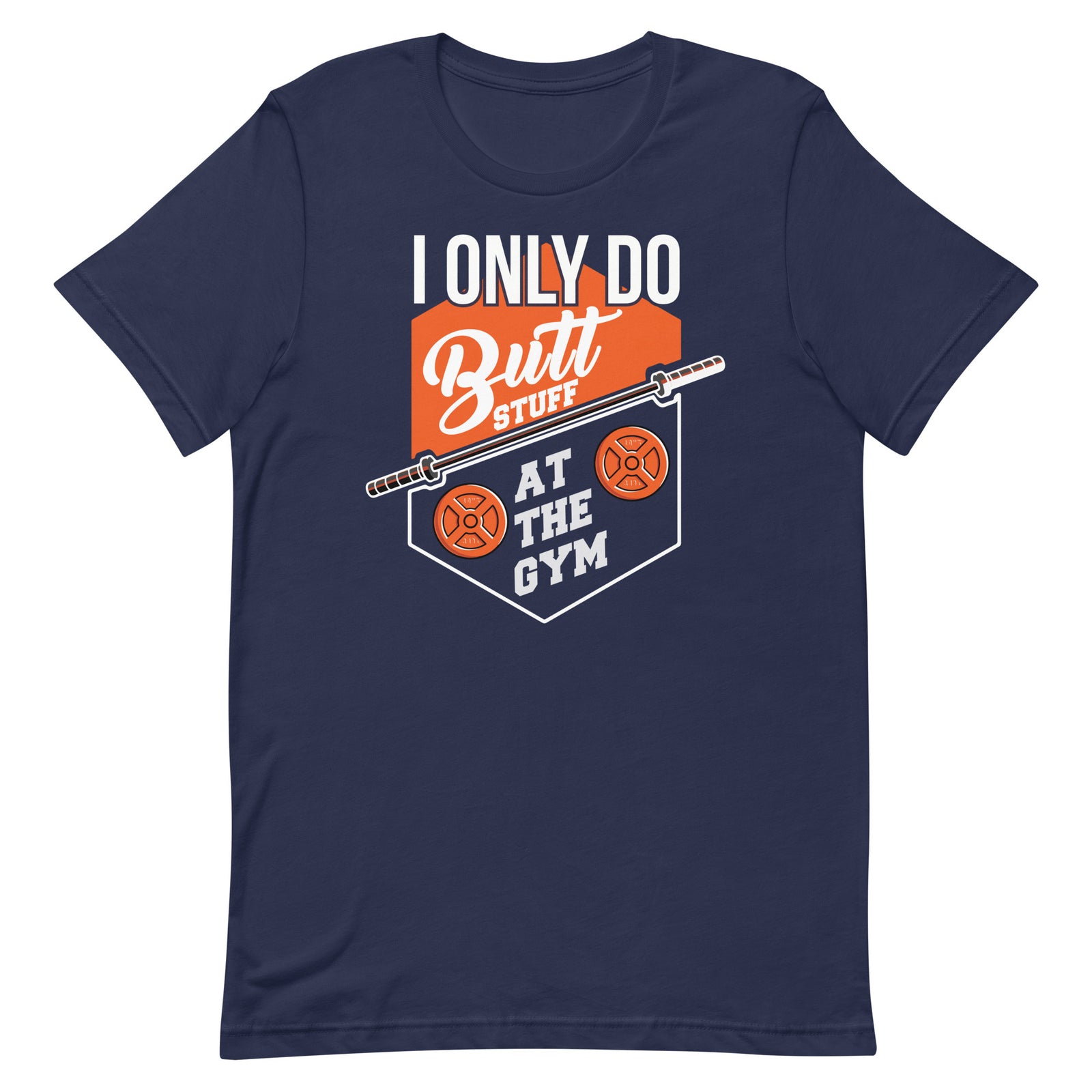 Butt Stuff leg day gym t-shirt in navy — I Gym Daily