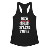 Gym Selfie women's gym tank top in black — I Gym Daily